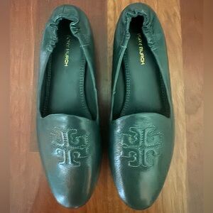 Tory Burch Black Leather Footwear